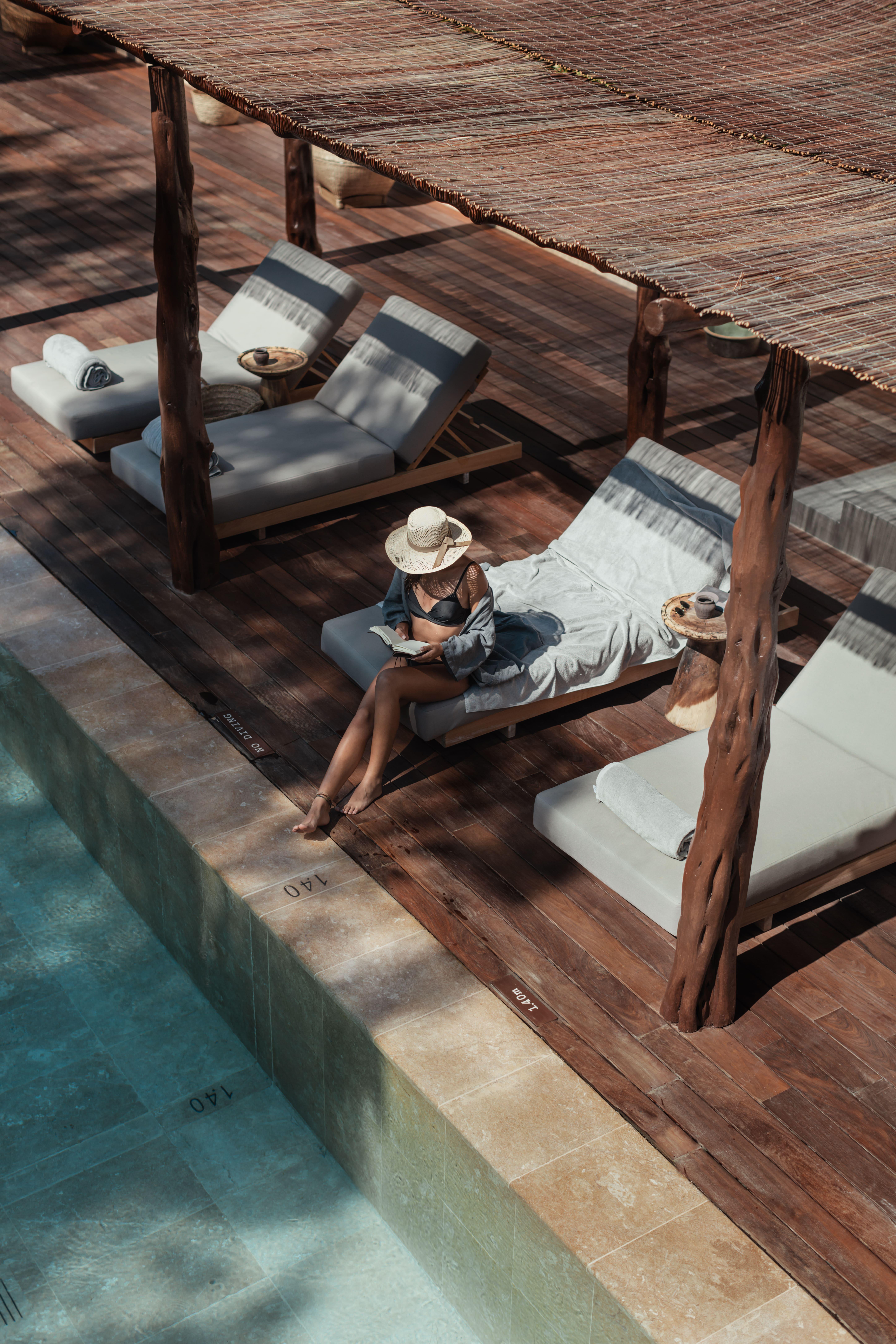 Oku Ibiza (Adults Only) Hotel San Antonio  Exterior photo A woman relaxing at a resort